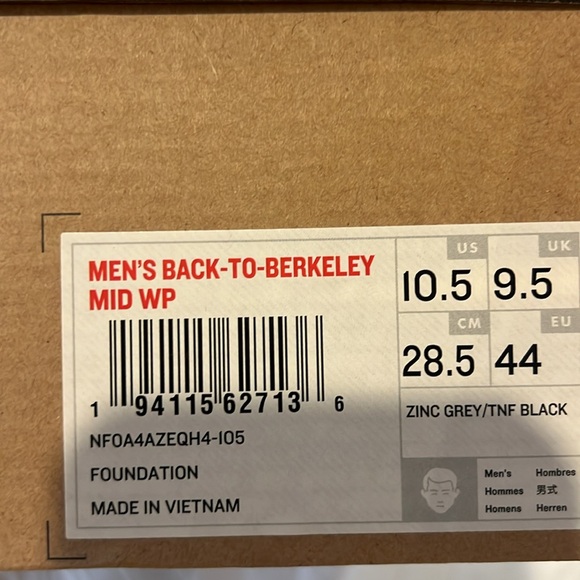 New The North Face Back To Berkeley Boots DryVent Waterproof - Picture 7 of 7